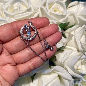 Micro pave adjustable mom and baby boy bracelet